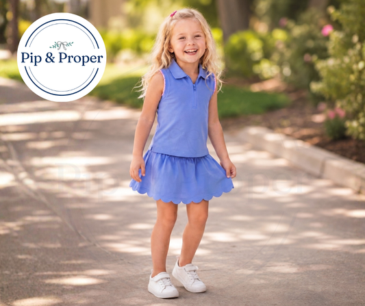 Seaside Sport Set - Periwinkle & Petal Pink