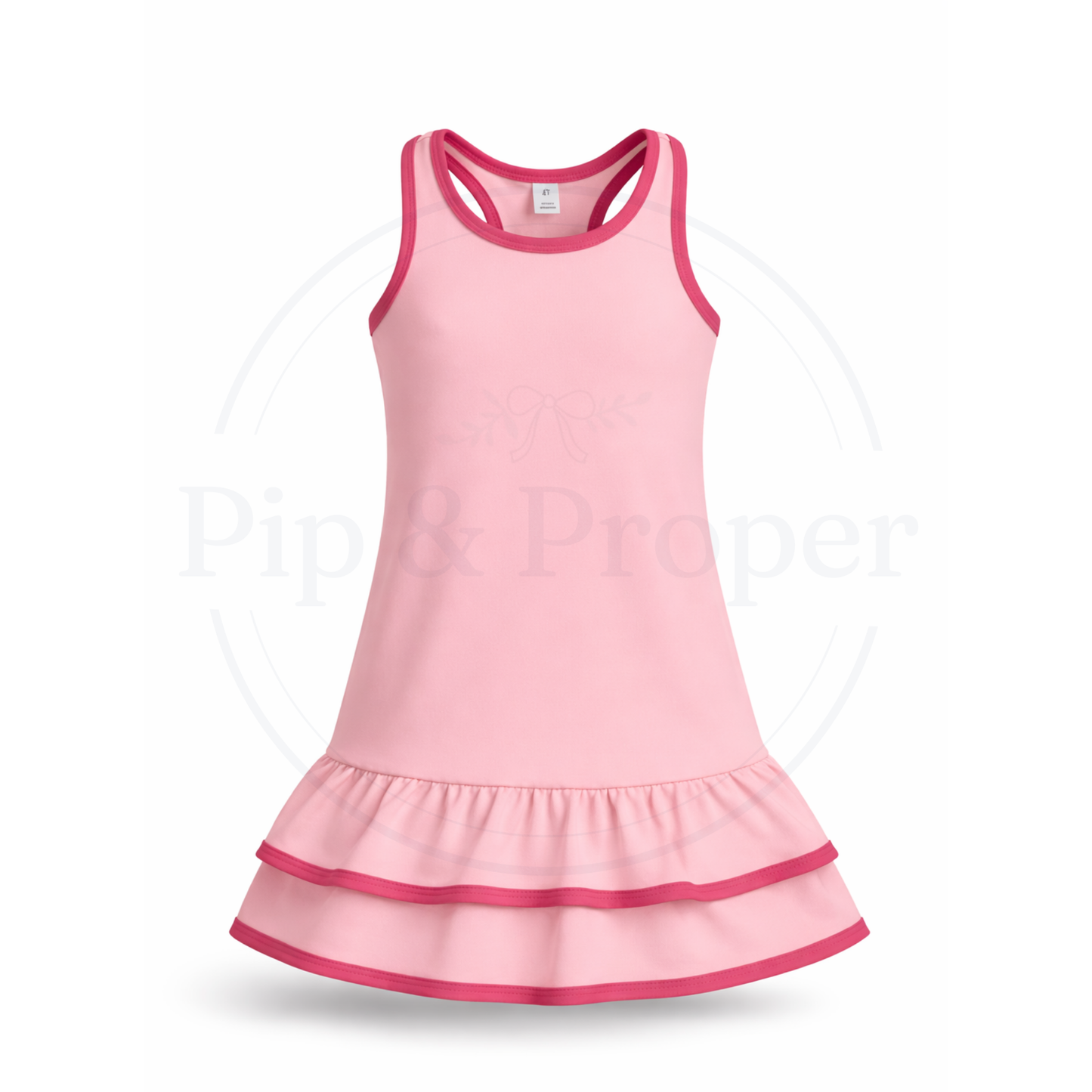 Ruffle Athletic Dress - Pink