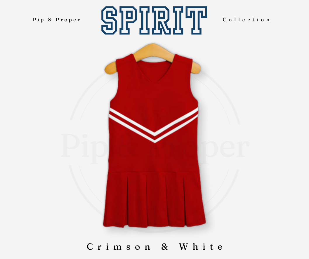 Spirit Collection Cheer Dress - Crimson & White