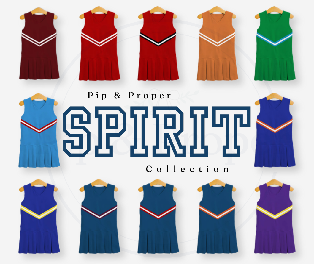 Spirit Collection Cheer Dress - Crimson & White