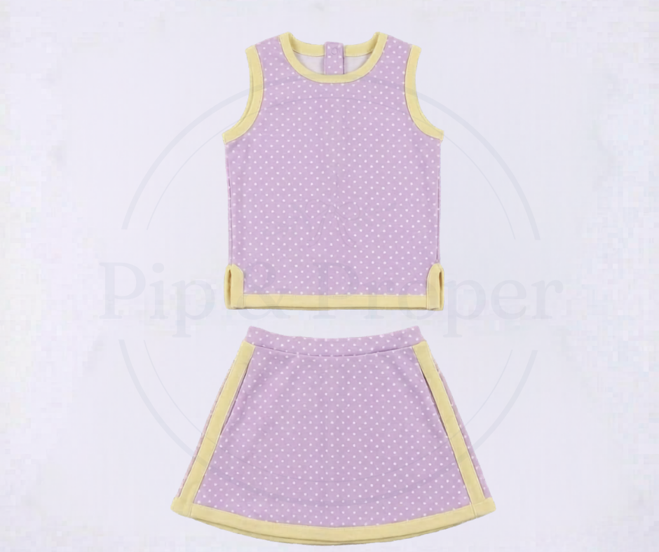 Polka Dot Prep - Purple & Yellow