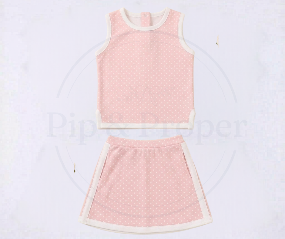 Polka Dot Prep - Pink & White