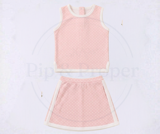 Polka Dot Prep - Pink & White