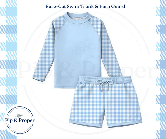 Songbirds Swim - Euro Cut Trunk & Rash Guard